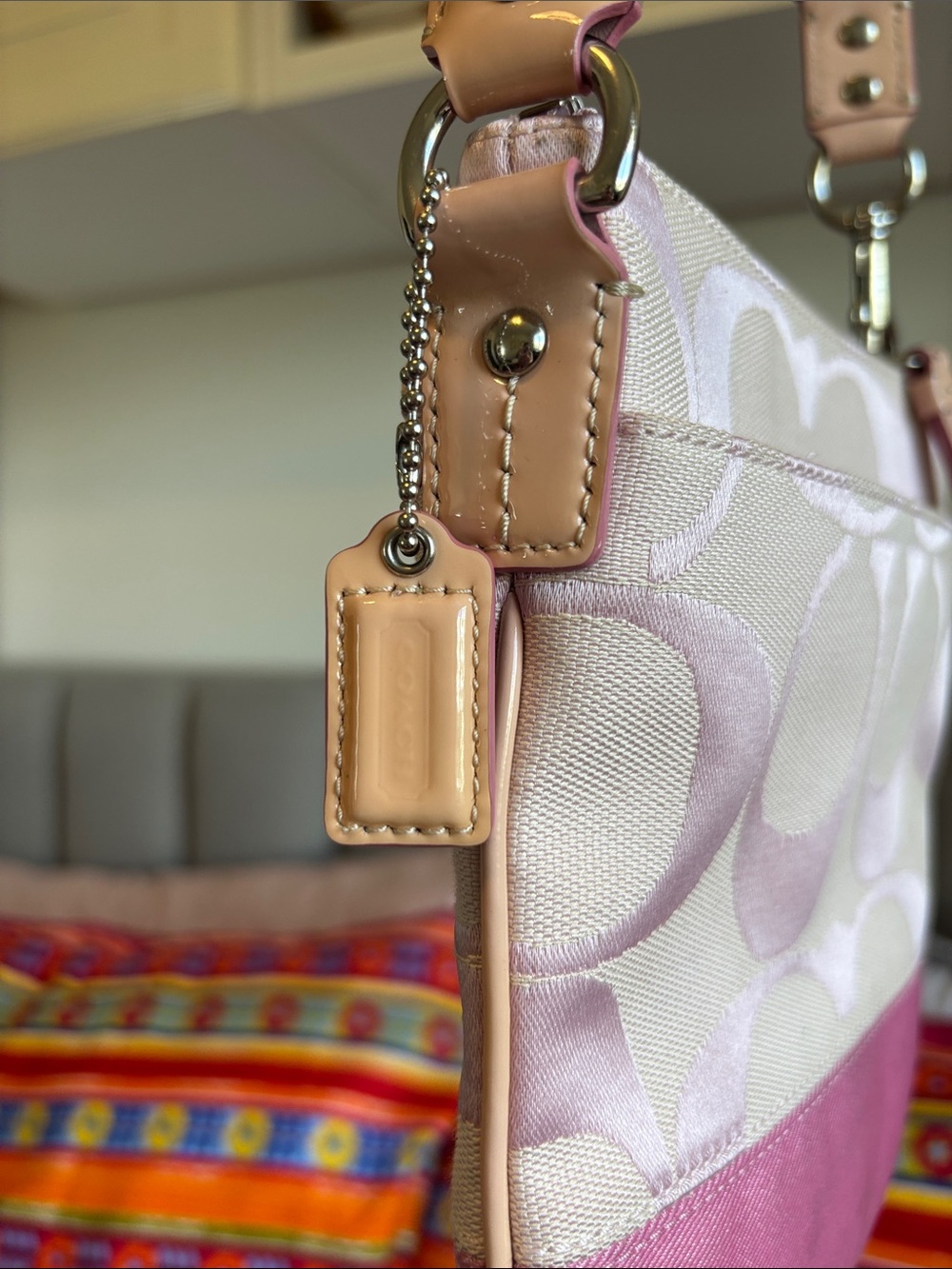 Coach Pink Signature Crossbody